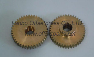 damping roller copper gear ,69x22.5mm gear , komori 42 teeth spare parts for komori L-40 machine