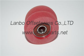 good quality red rubber wheel 45x9x14mm for roland pinter machine