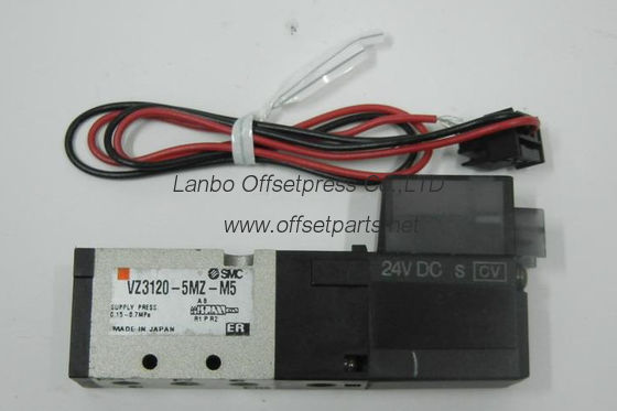 SMC VZ3120-5MZ-M5 DC24V pneumatic valve , high quality original  spare parts for komori machine