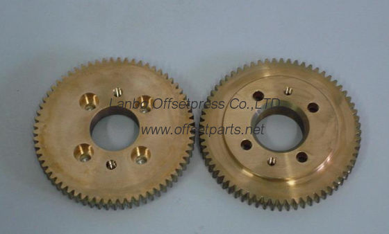 high quality best selling komori damping roller copper gear for komori L-40 machine