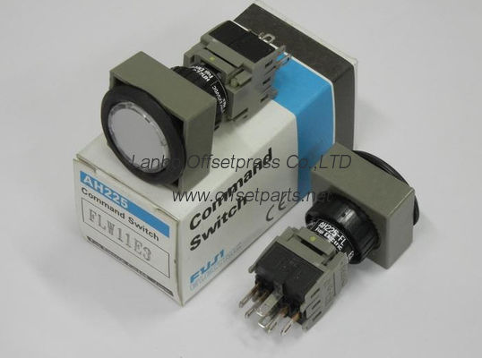 command switch ,FUJI  AH225-FLW11E3 LED 24V ,komori original printer spare part