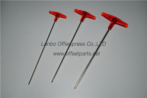 good quality T type spanner , length 430 /410 / 400 mm for offset printing machine
