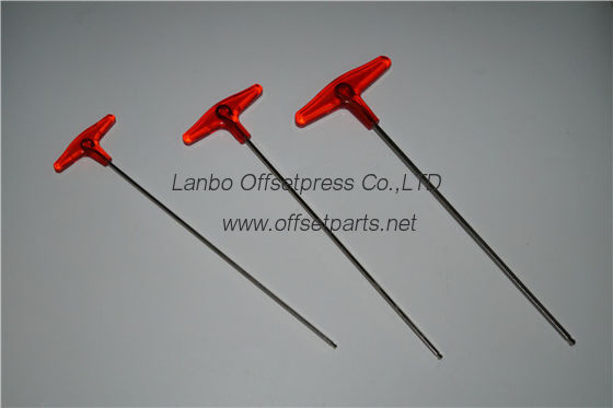 good quality T type spanner , length 430 /410 / 400 mm for offset printing machine